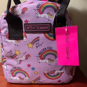 Betsy Johnson insulated lunch tote.